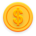 An icon of a coin/money.